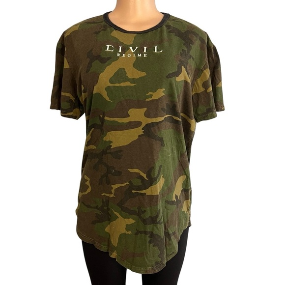 Civil Regime Camo Short Sleeve T-Shirt - Picture 2 of 9